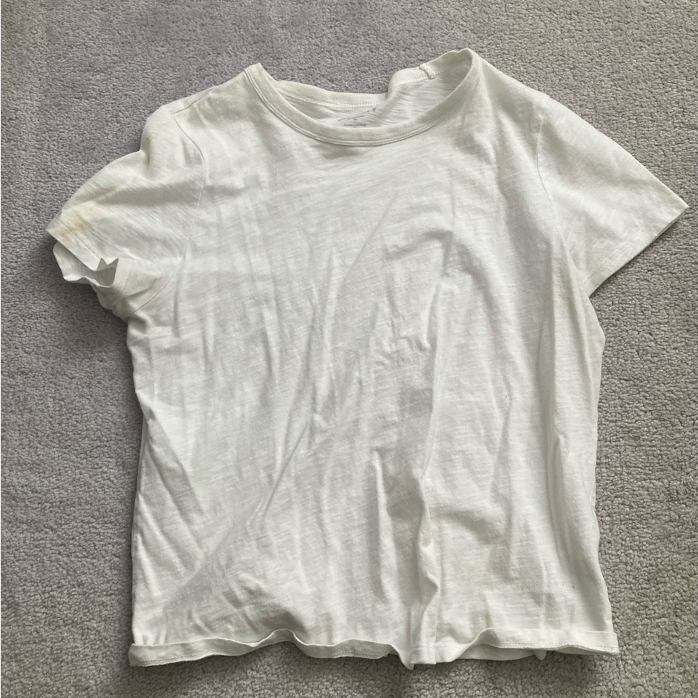 Old Navy Classic White Tee - ***stained